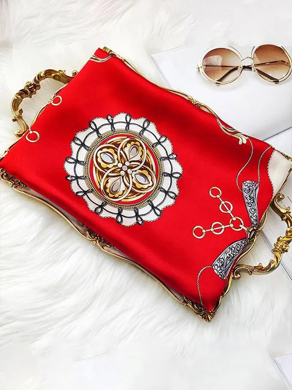 Royal Style Long Silk Scarf