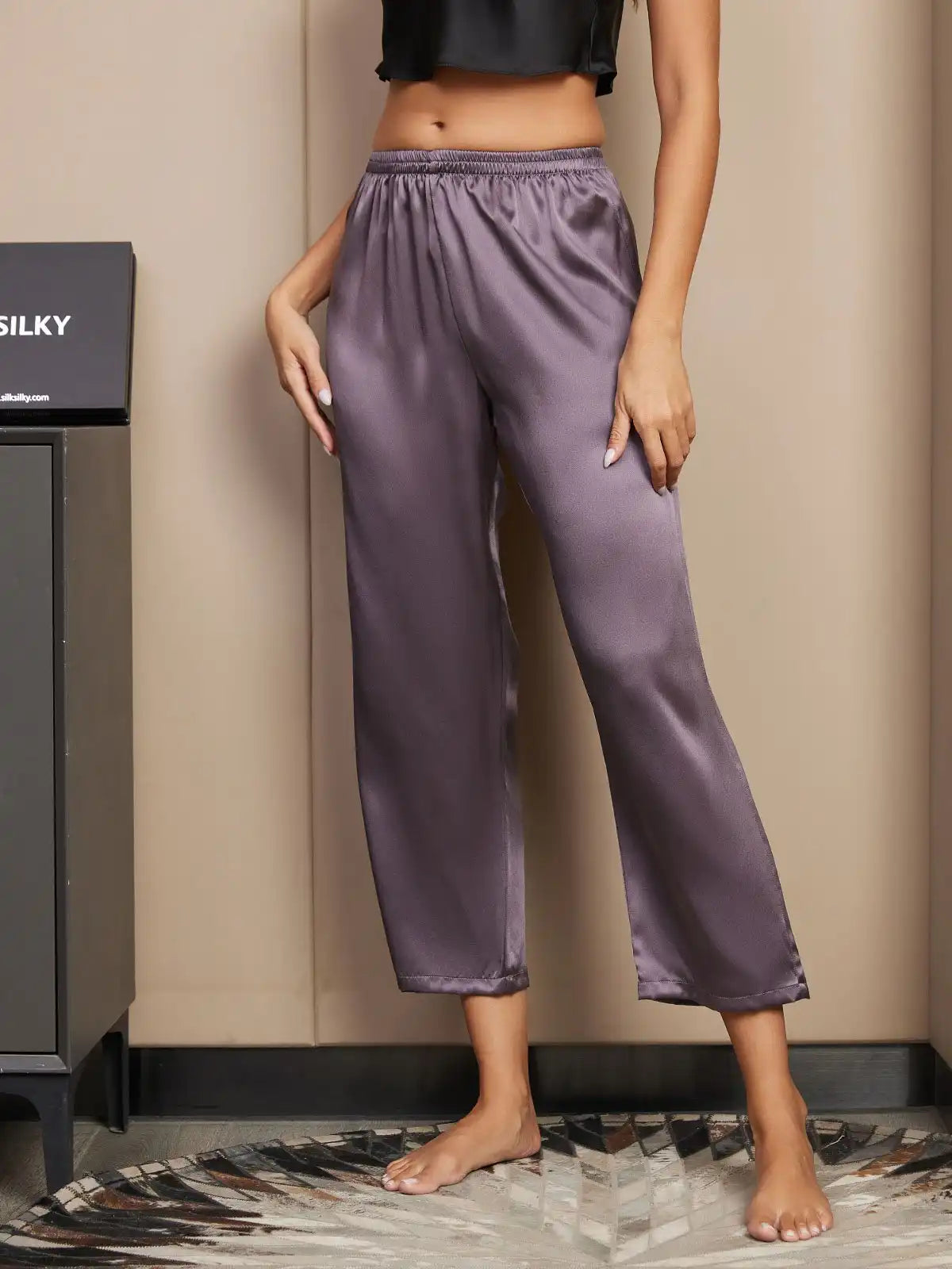 100% Mulberry Silk Classic Women's Sleep Pants