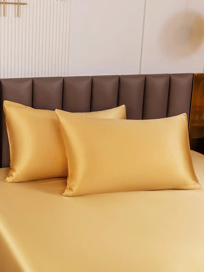 2Pcs 22Momme 100% Mulberry Silk Pillowcases Bundle - Envelope Closure