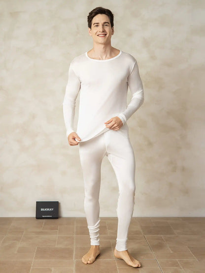 Men's Silk Jersey Long Sleeve Long Johns