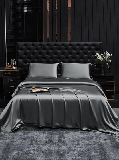 19Momme 3Pcs Silk Set Duvet Cover+2x Pillowcases