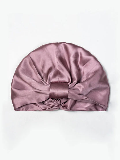 100% Mulberry Silk Sleep Cap Double Layer Night Turban Bonnet
