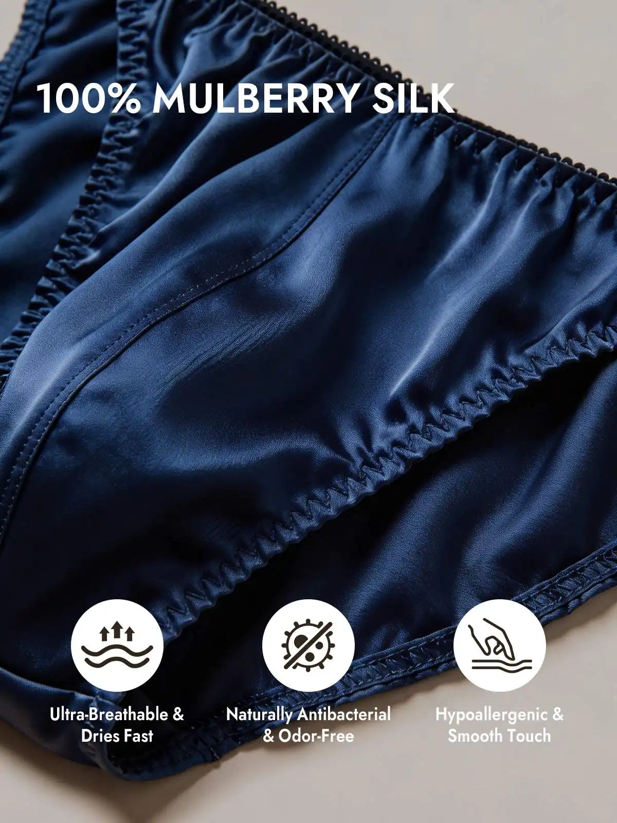 100% Mulberry Silk String Men's Underwear