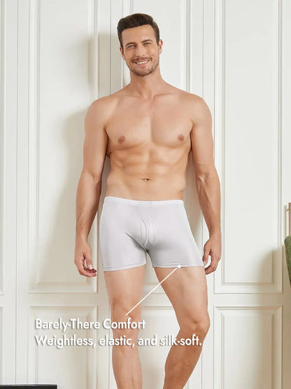 100% Mulberry Silk Mens Underwear with Front Opening