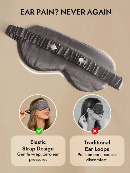 100% Mulberry Silk Sleep Eye Mask with Elastic Band