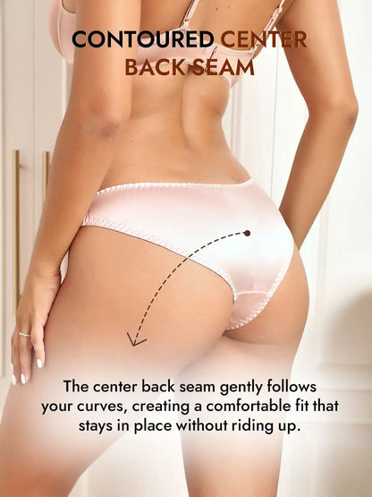 100% Mulberry Silk Briefs Comfy Breathable Panty