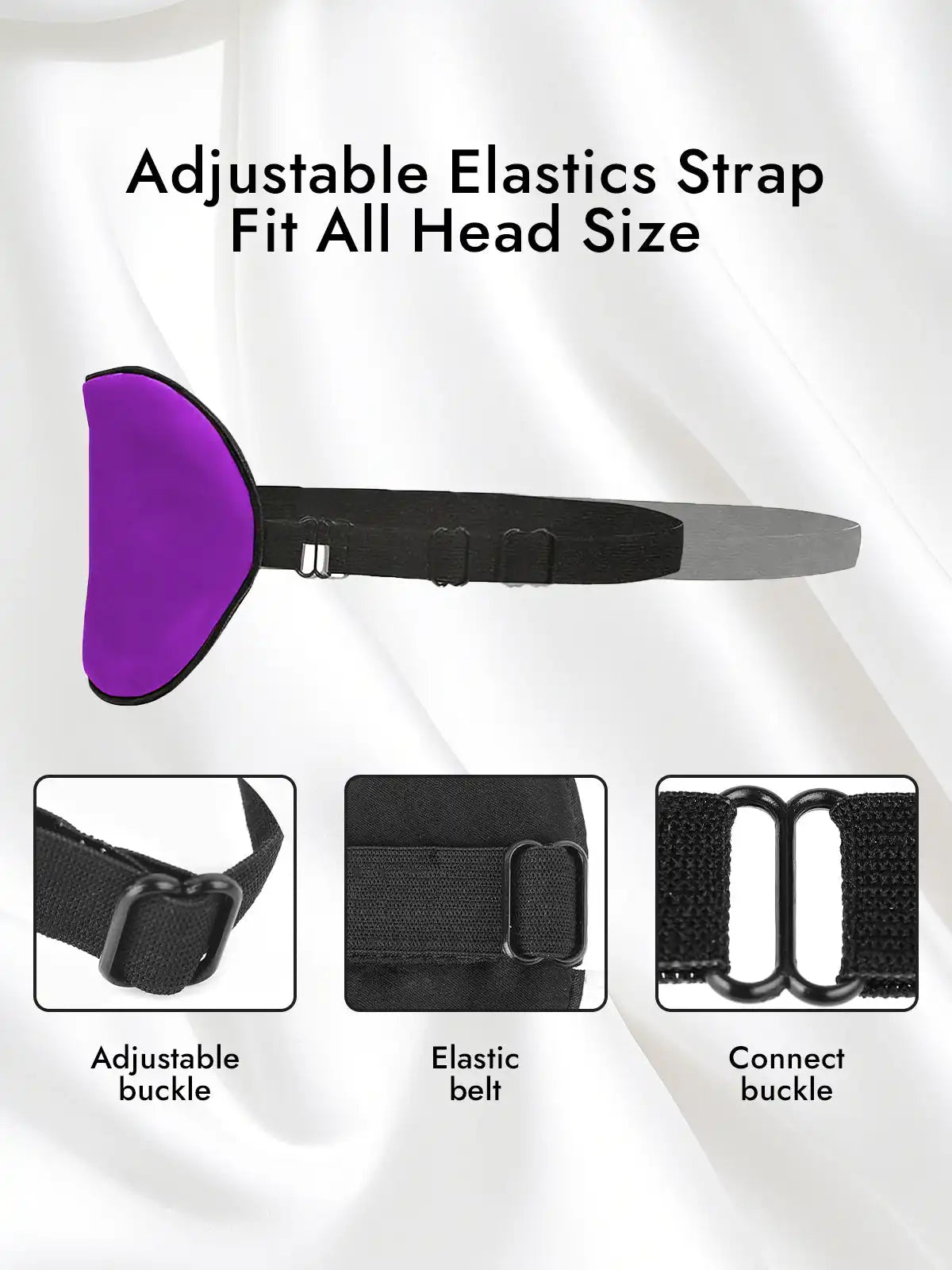 100% Mulberry Silk Elastic Band Sleep Eye Mask
