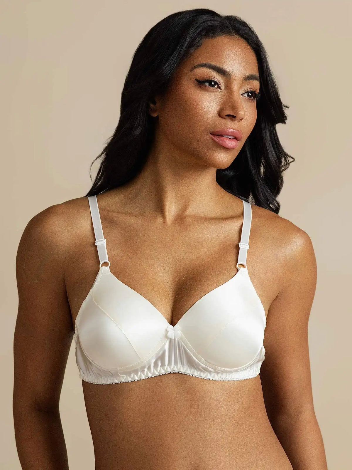 100% Mulberry Silk Classic Full Bra with Adjustable Straps