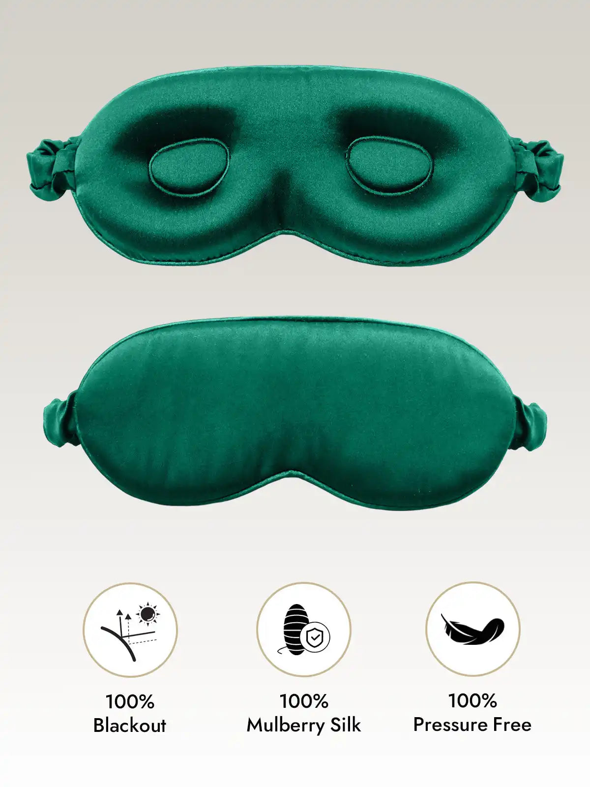 Clearance - 100% Mulberry Silk Eye Mask With Elastic Band