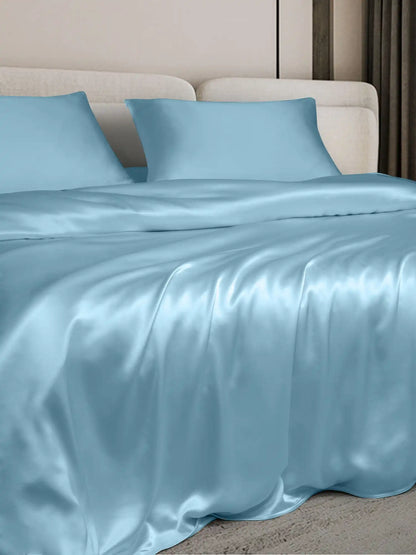 19Momme 3Pcs Silk Set Duvet Cover+2x Pillowcases