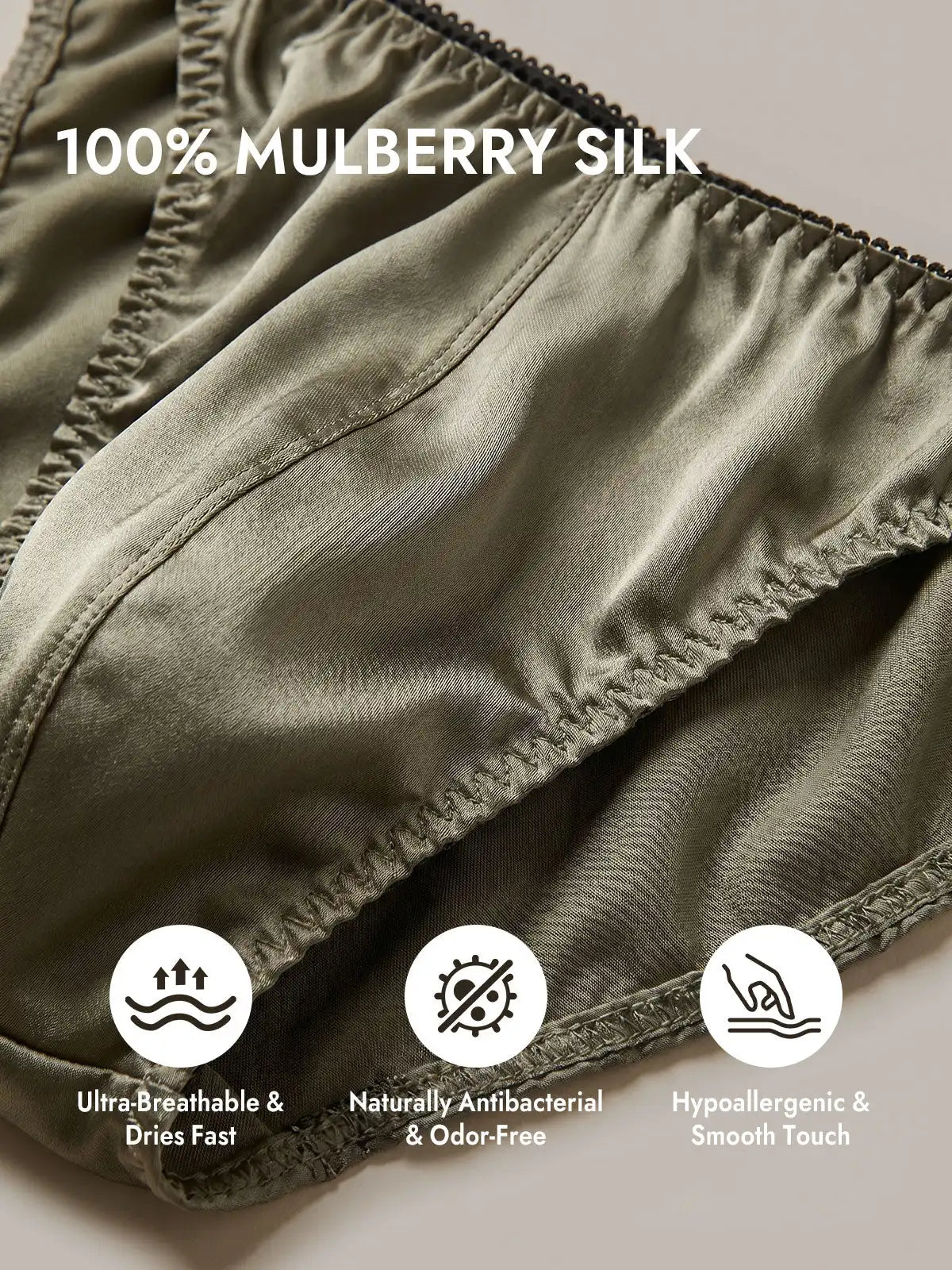 100% Mulberry Silk String Men's Underwear