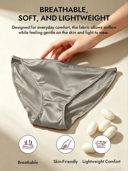 19Momme Silk Low-Waist String Brief Panty