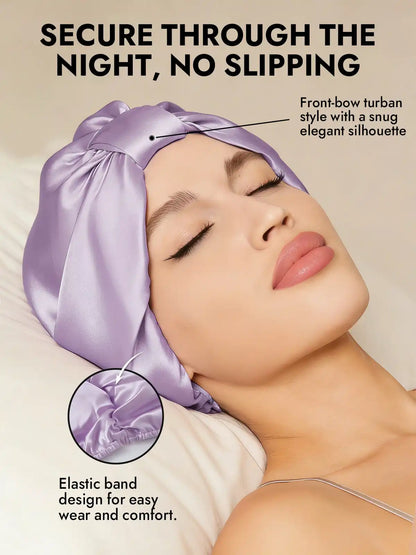 100% Mulberry Silk Night Turban Bonnet