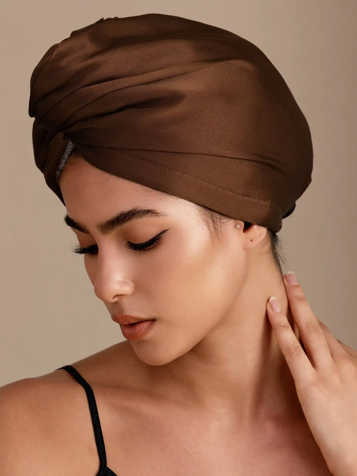 100% Mulberry Silk Double-Sided Hair Towel Wrap – Quick Dry, Frizz Free & Gentle on Hair