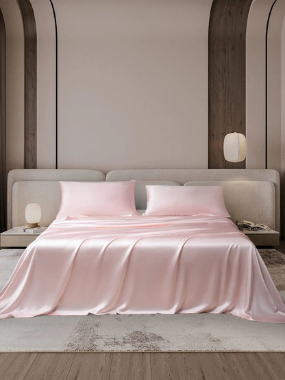 19Momme 3Pcs Silk Set Flat Sheet+2x Pillowcases