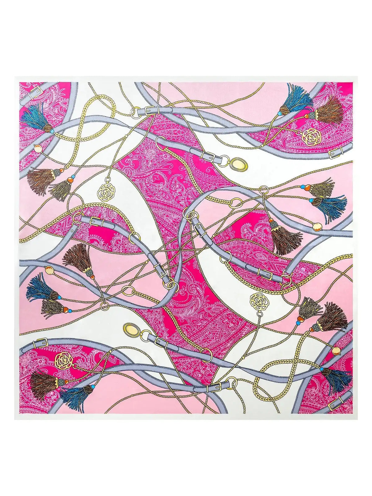 100% Mulberry Silk Printed Square Shawl Scarf 88*88cm