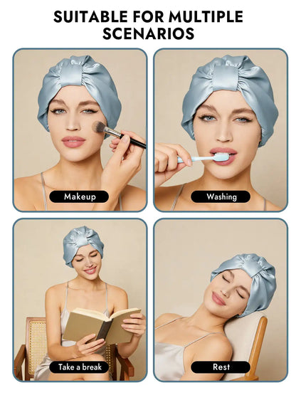 100% Mulberry Silk Night Turban Bonnet