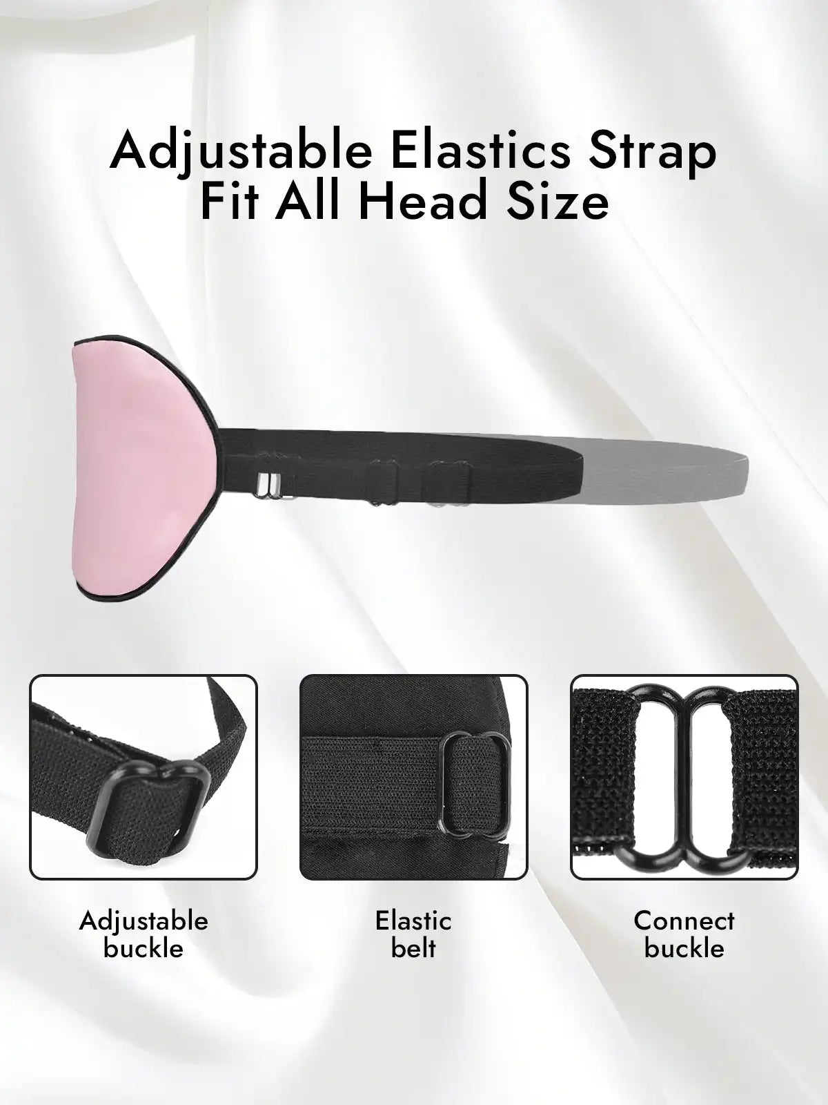 100% Mulberry Silk Elastic Band Sleep Eye Mask