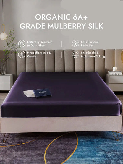 25Momme Mulberry Silk Seamless Fitted Sheet