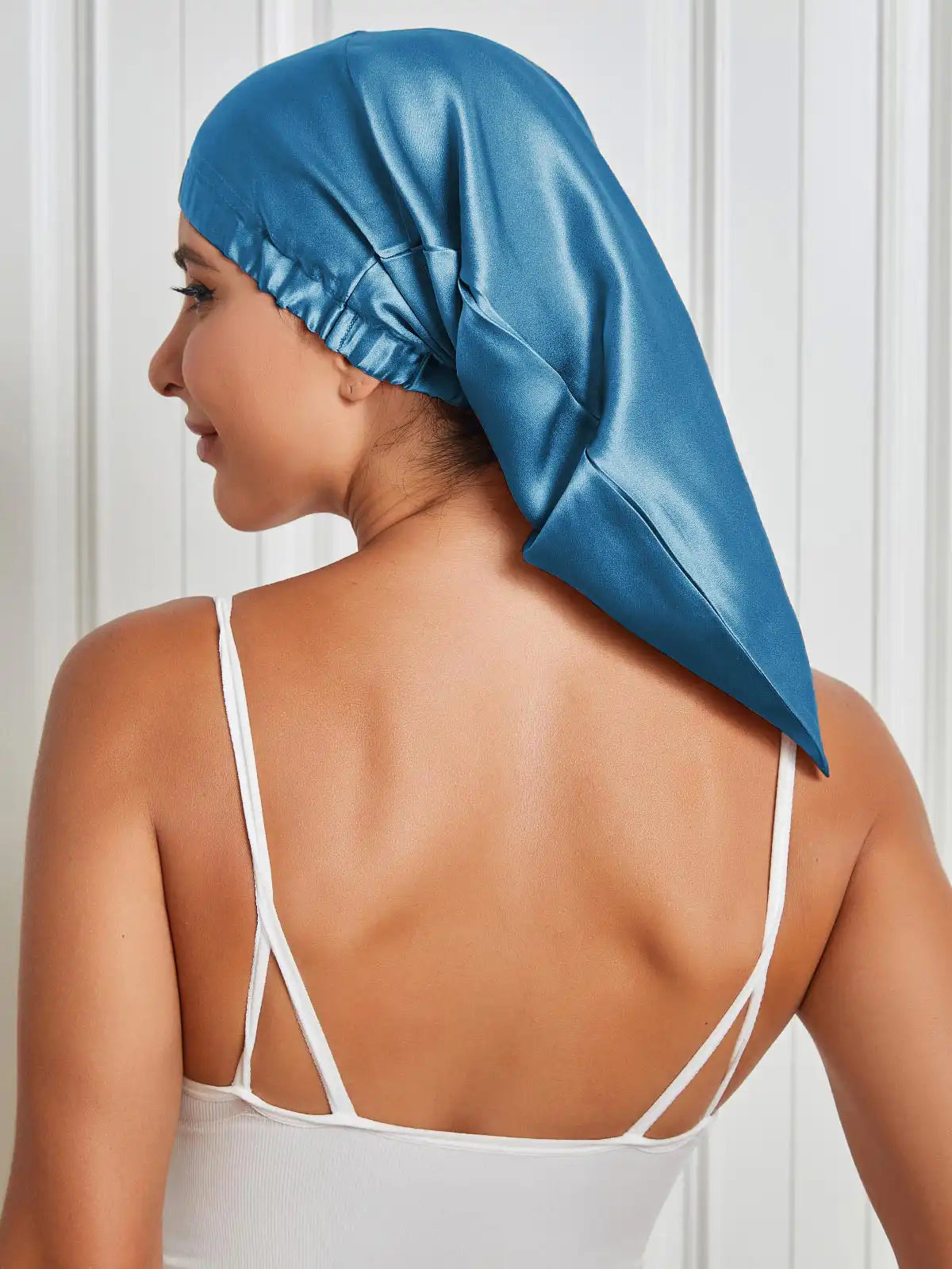 100% Mulberry Silk Sleep Cap Elasticated Bonnet