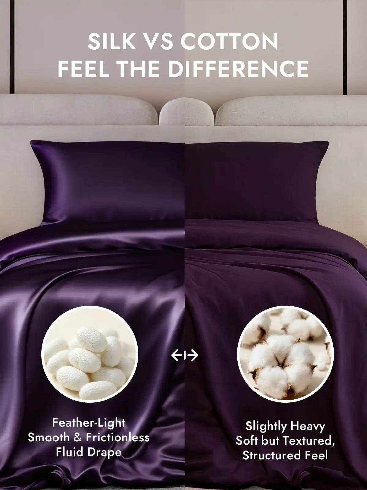 25Momme Mulberry Silk Seamless Duvet Cover (WITHOUT PILLOWCASES)