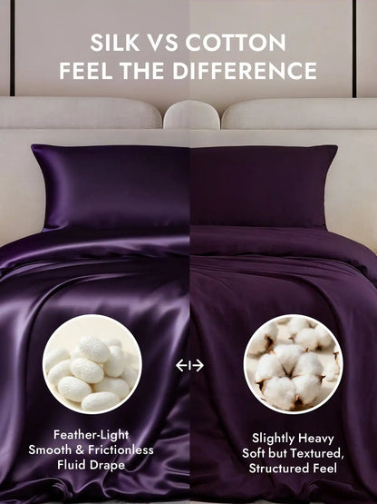 25Momme Mulberry Silk Seamless Duvet Cover (WITHOUT PILLOWCASES)