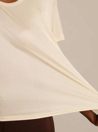 100% Mulberry Silk Short Sleeve Women's T-Shirt