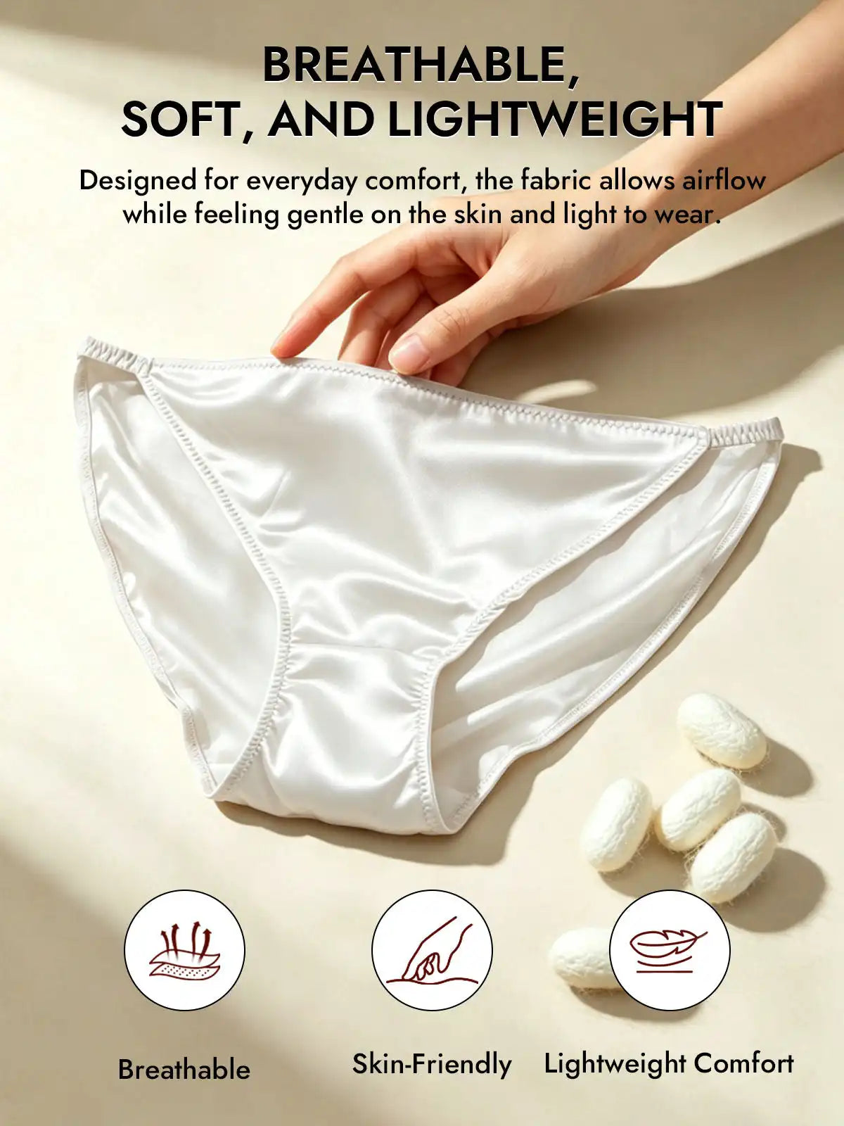 19Momme Silk Low-Waist String Brief Panty