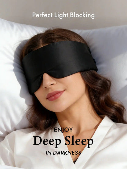 100% Mulberry Silk One Piece Silk Sleep Eye Mask With Velcro