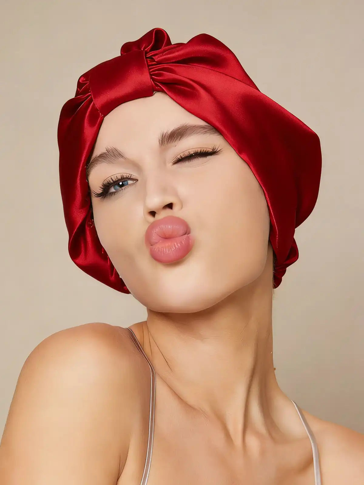 100% Mulberry Silk Night Turban Bonnet