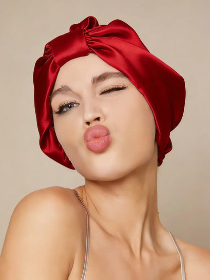 100% Mulberry Silk Night Turban Bonnet