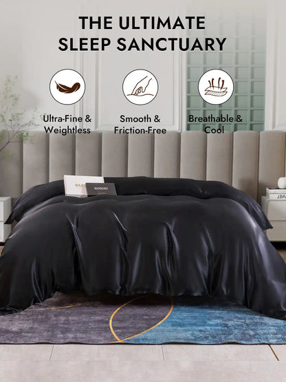 25Momme Mulberry Silk Seamless Duvet Cover (WITHOUT PILLOWCASES)