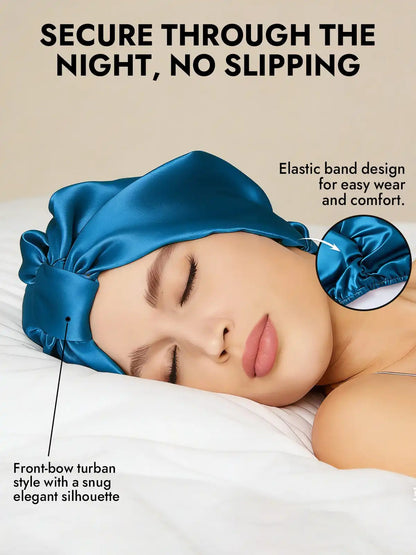 100% Mulberry Silk Night Turban Bonnet