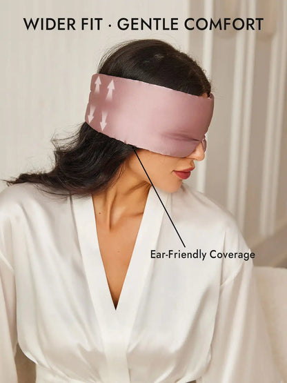 100% Mulberry Silk One Piece Silk Sleep Eye Mask With Velcro