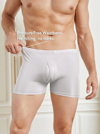 100% Mulberry Silk Mens Underwear with Front Opening