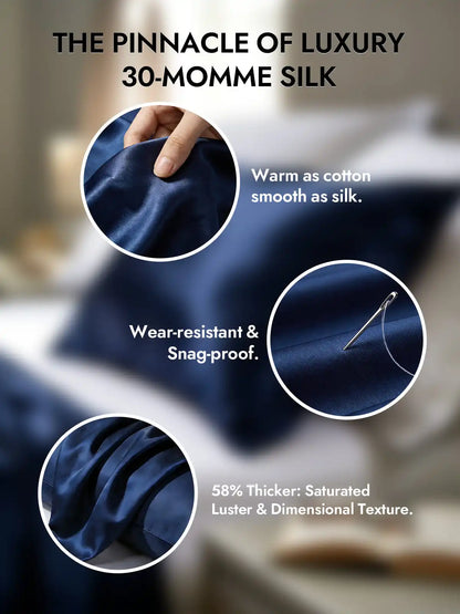 2Pcs 30Momme 100% Silk Pillowcases Bundle- Hidden Zipper