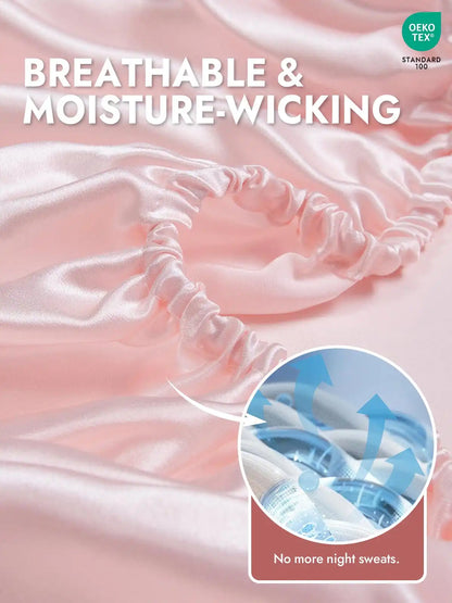 25Momme Mulberry Silk Seamless Fitted Sheet