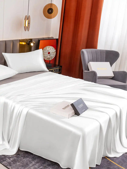 19Momme 3Pcs Silk Set Flat Sheet+2x Pillowcases