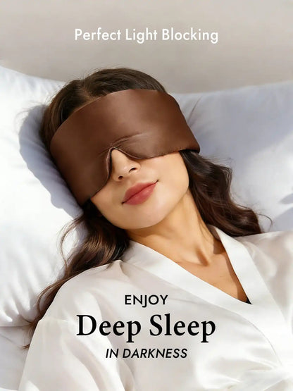 100% Mulberry Silk One Piece Silk Sleep Eye Mask With Velcro