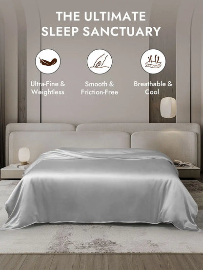 25Momme Mulberry Silk Seamless Duvet Cover (WITHOUT PILLOWCASES)