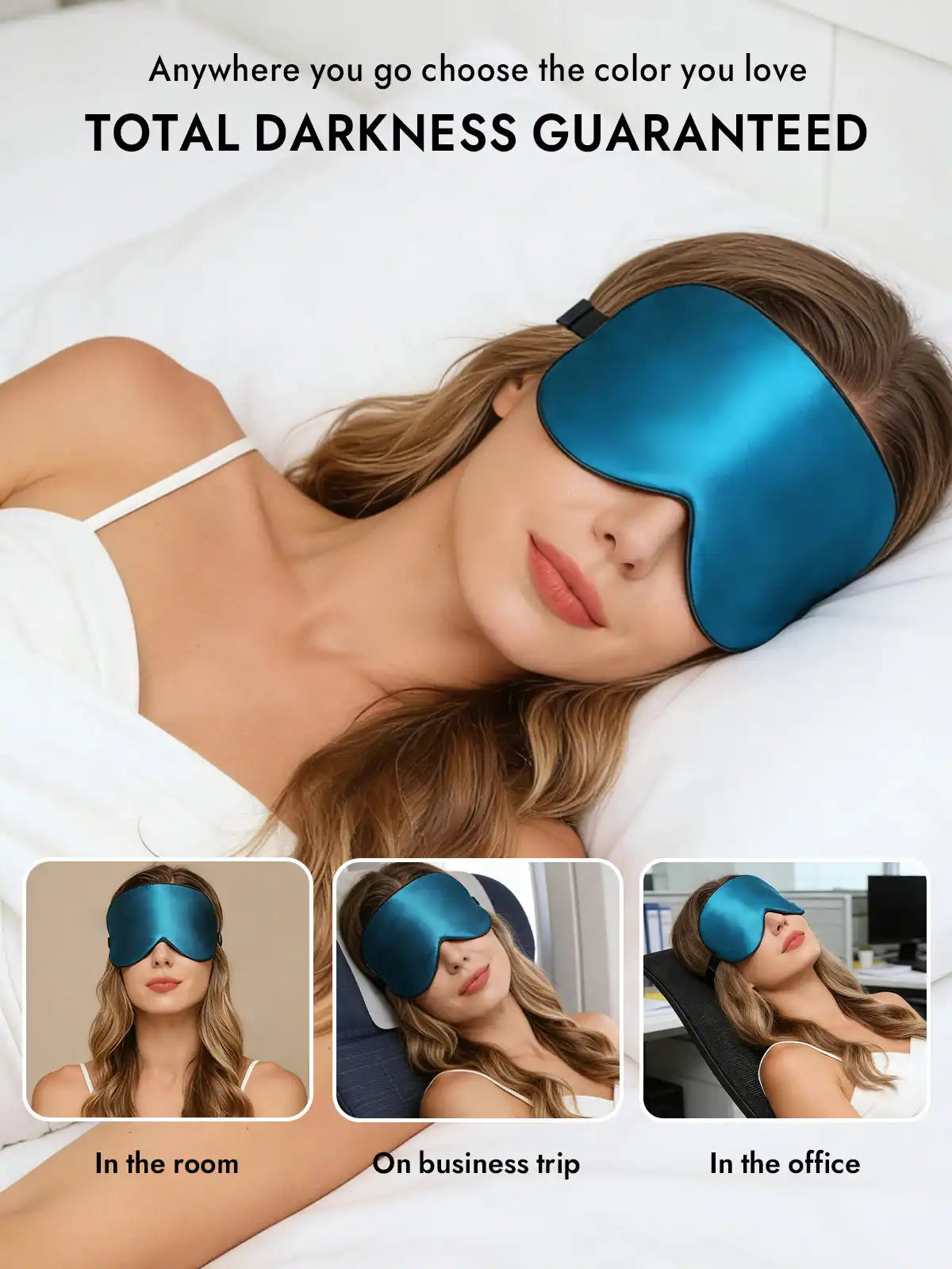 100% Mulberry Silk Elastic Band Sleep Eye Mask