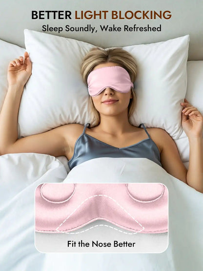 Clearance - 100% Mulberry Silk Eye Mask With Elastic Band