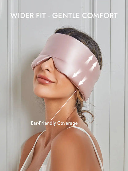 100% Mulberry Silk One Piece Silk Sleep Eye Mask With Velcro
