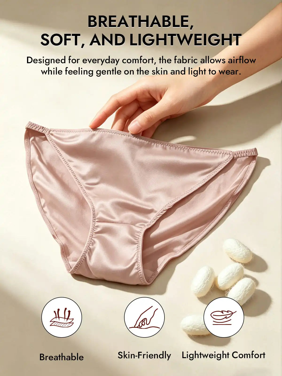 19Momme Silk Low-Waist String Brief Panty