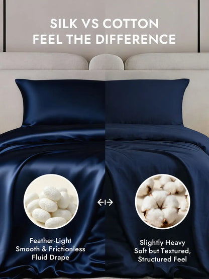 25Momme Mulberry Silk Seamless Duvet Cover (WITHOUT PILLOWCASES)