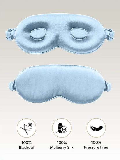 Clearance - 100% Mulberry Silk Eye Mask With Elastic Band