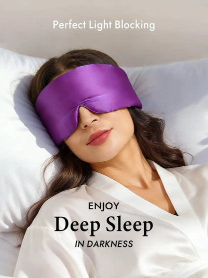 100% Mulberry Silk One Piece Silk Sleep Eye Mask With Velcro