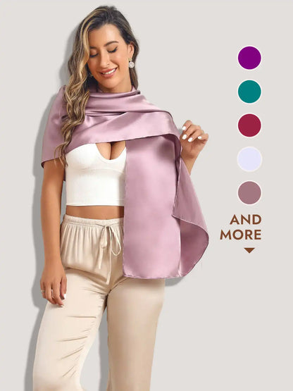 100% Mulberry Silk Long Scarf/Shawl 170x53cm