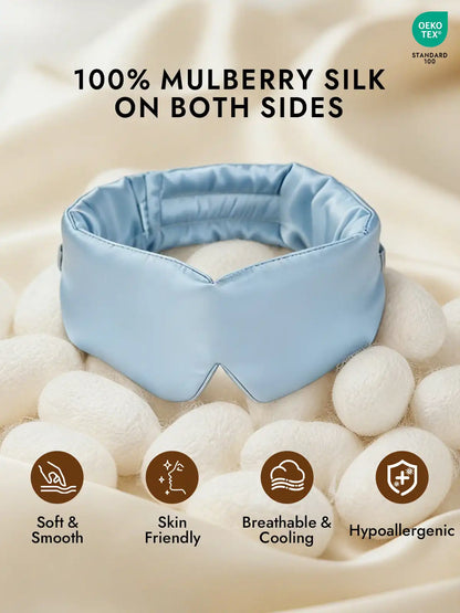 Elegant One Piece 100% Mulberry Silk Sleep Eye Mask