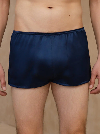 100% Mulberry Silk Men‘s Ultra Soft Comfy Boxer Underwear